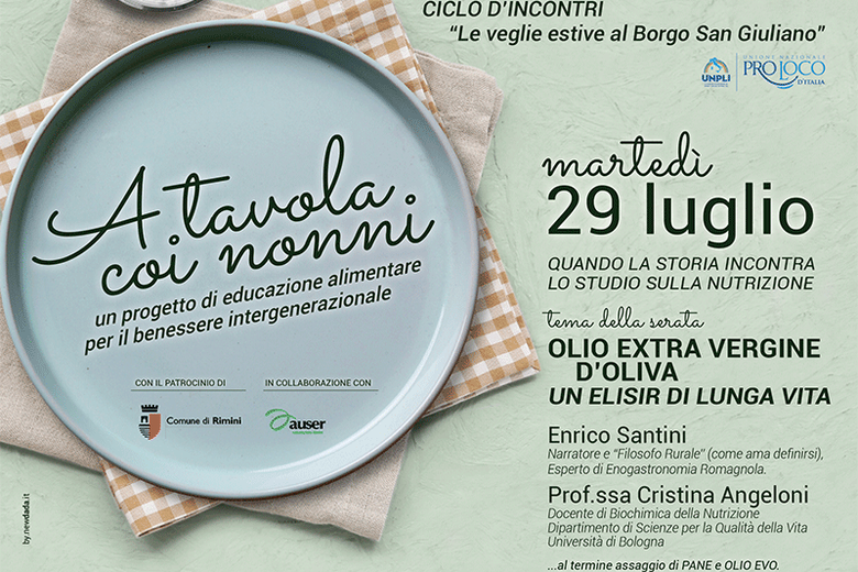 A tavola coi nonni - Olio extra vergine di oliva, elisir di lunga vita